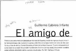 Guillermo Cabrera Infante, el amigo de Cervantes  [artículo] Mili Rodríguez Villouta.