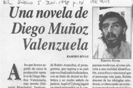 Una novela de Diego Muñoz Valenzuela  [artículo] Ramiro Rivas.