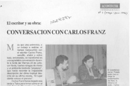 Conversación con Carlos Franz  [artículo].