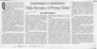 Pablo Neruda y el Premio Nobel