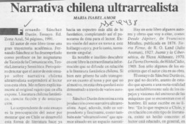 Narrativa chilena ultrarrealista  [artículo] Marís Isabel Amor.
