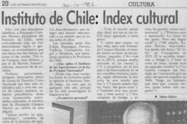 Instituto de Chile, index cultural