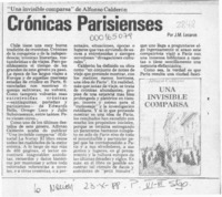 Crónicas parisienses  [artículo] J. M. Lecaros.