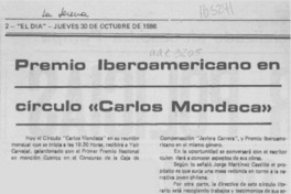 Premio Iberoamericano en círculo "Carlos Mondaca"