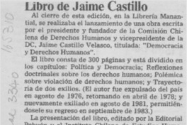 Libro de Jaime Castillo