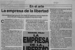 La empresa de la libertad  [artículo] Elena Vial.