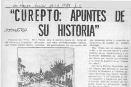 "Curepto, apuntes de su historia"  [artículo] Oscar Ramírez Merino.
