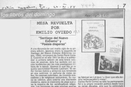 "Santiago del Nuevo Extremo" y "Poesía dispersa"  [artículo] Emilio Oviedo.