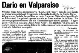 Darío en Valparaíso  [artículo] Sara Vial.