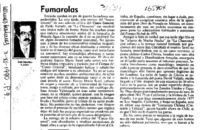 Fumarolas  [artículo] Luis Sánchez Latorre.