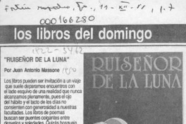 "Ruiseñor de la luna"  [artículo] Juan Antonio Massone.