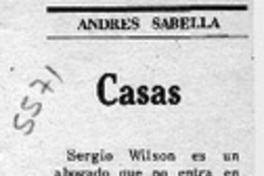 Casas  [artículo] Andrés Sabella.