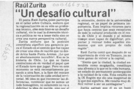 "Un Desafío cultural"  [artículo].