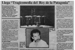 Llega "Tragicomedia del Rey de la Patagonia"