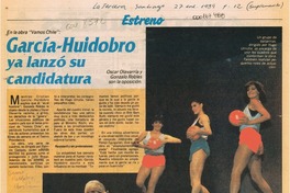 García-Huidobro ya lanzó su candidatura
