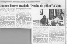 Juanco Torres traslada "Noche de póker" a Viña  [artículo].