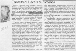 Cantata al loco y al picoroco  [artículo] Raúl Morales Alvarez.