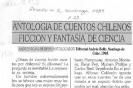 Antología de cuentos chilenos ficción y fantasía de ciencia  [artículo].