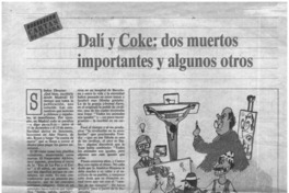 Dalí y Coke, dos muertos importantes y algunos otros