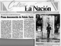 Prosa desconocida de Rubén Darío  [artículo] Juan Antonio Massone.