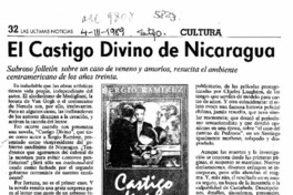 El castigo divino de Nicaragua  [artículo] Rodolfo Gambetti.