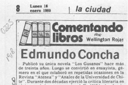 Edmundo Concha  [artículo] Wellington Rojas.