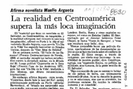 La Realidad en Centroamérica supera la más loca imaginación  [artículo].