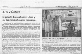 El poeta Luis Muñoz Díaz y su bienaventurado mensaje  [artículo] Ruth Eliana Merino.