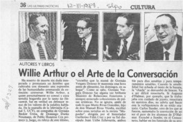 Willie Arthur o el arte de la conversación