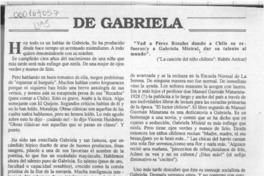 De Gabriela  [artículo] Elier Tabilo Buzeta.