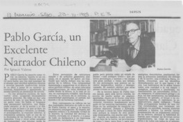 Pablo García, un excelente narrador chileno
