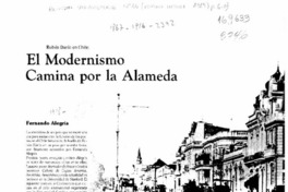 El modernismo camina por la Alameda