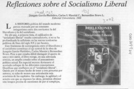Reflexiones sobre el socialismo liberal  [artículo] Jorge Wahl S.