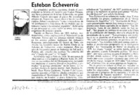 Esteban Echeverría  [artículo] Andrés Sabella.