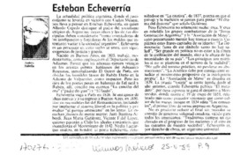 Esteban Echeverría  [artículo] Andrés Sabella.