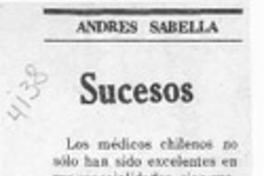 Sucesos  [artículo]Andrés Sabella.