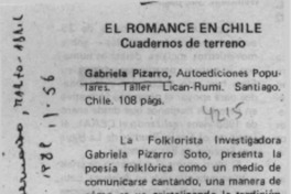 El Romance en Chile  [artículo].