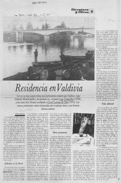 Residencia en Valdivia