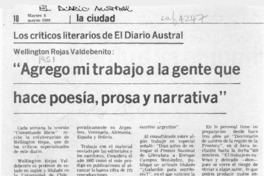 Los Críticos literarios de El Diario Austral  [artículo].