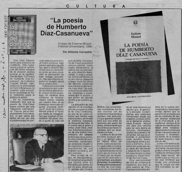 "La poesía de Humberto Díaz-Casanueva"  [artículo] Antonio Campaña.