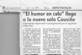 "El Humor en celo" llega a la nueva sala Cousiño  [artículo].