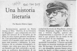 Una historia literaria  [artículo] Marino Muñoz Lagos.
