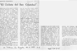 "El Ciclista del San Cristóbal"  [artículo].