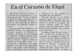En el corazón de Elqui  [artículo] Waldemar Cortés Carabantes.