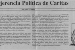 La injerencia política de Caritas  [artículo] Mario Sánchez.