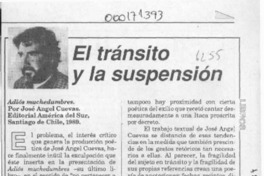 El tránsito y la suspensión  [artículo] Roberto Merino.
