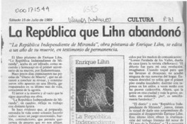 La república que Lihn abandonó  [artículo] Rodolfo Gambetti.
