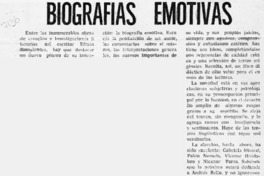 Biografías emotivas  [artículo] Jorge Jobet.