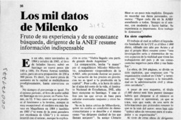 Los mil datos de Milenko  [artículo] A. S.