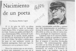 Nacimiento de un poeta  [artículo] Marino Muñoz Lagos.